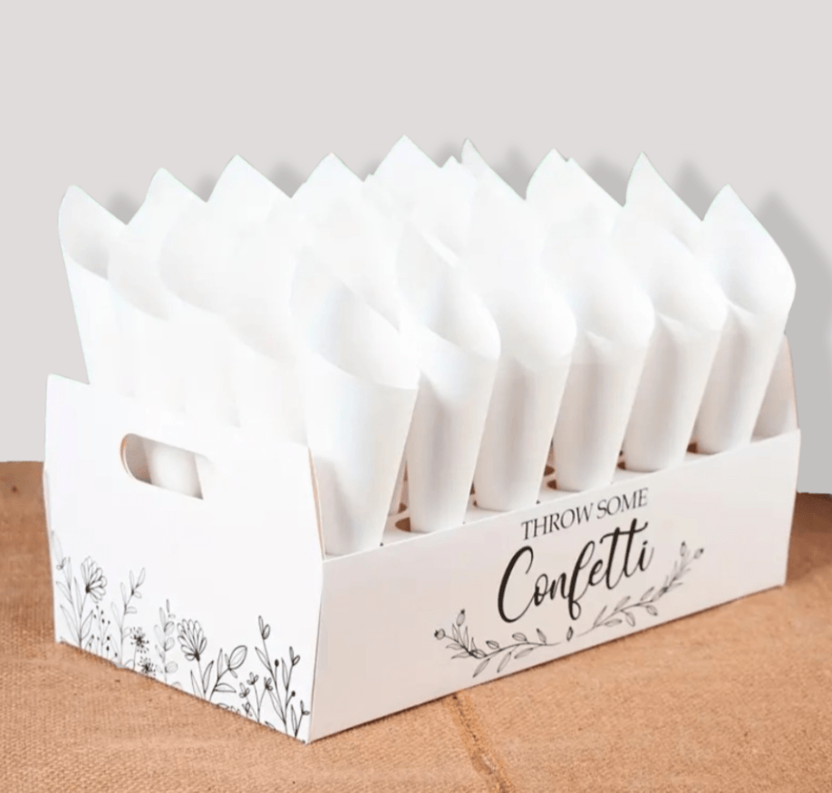 Confetti Cones & Tray