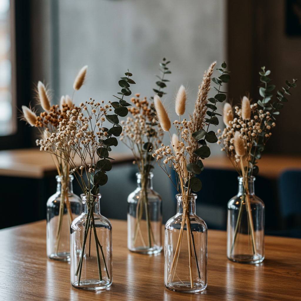 Spring Collection | Dried Flower Table Décor | Café Pub Restaurant Hotel Bar