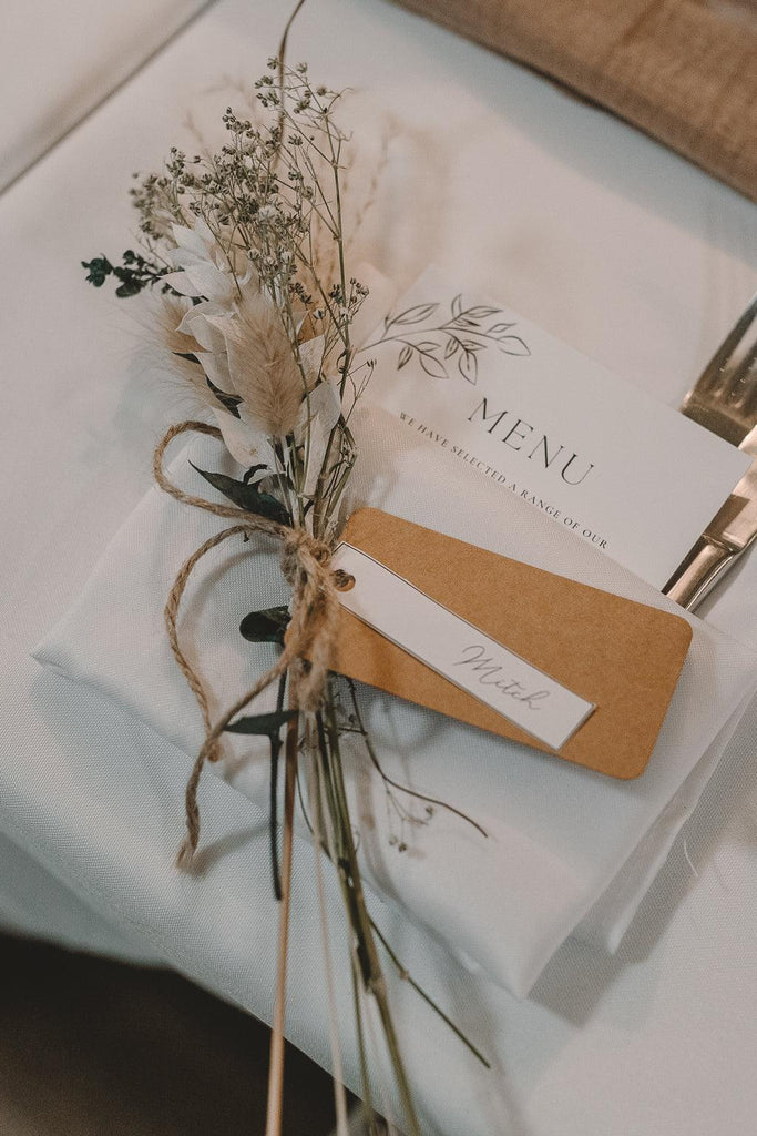 Table Place Settings 20cm mini bouquet dried arrangement - Desert Dreams Dried Flowers